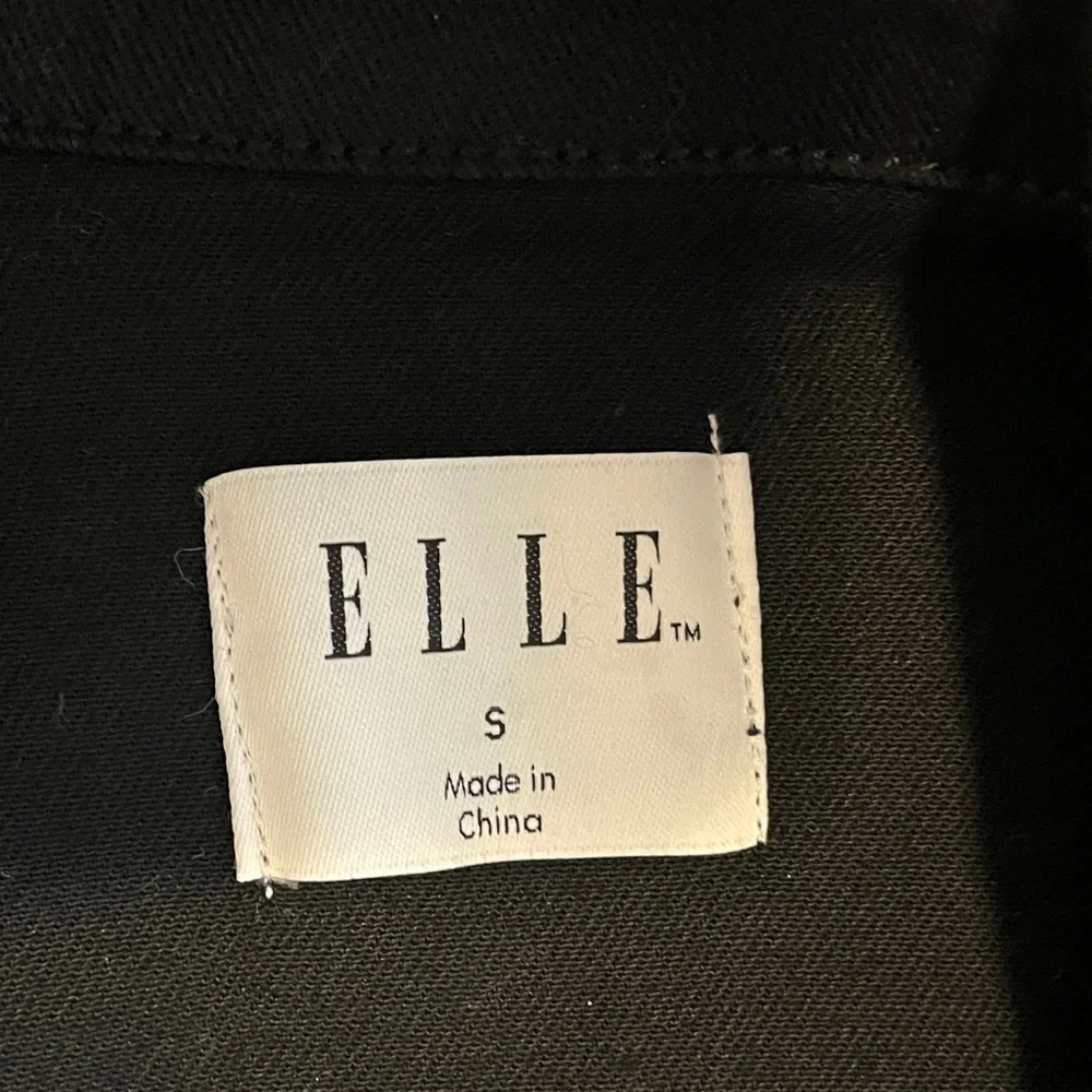 Elle Black Women's Denim Jacket, Small - Picture 4 of 10
